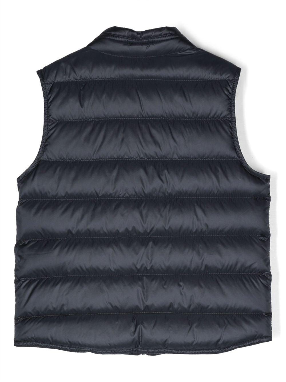 Gilet Vest gui blu notte per bambino 9541A0010053334 742 Moncler Kids 