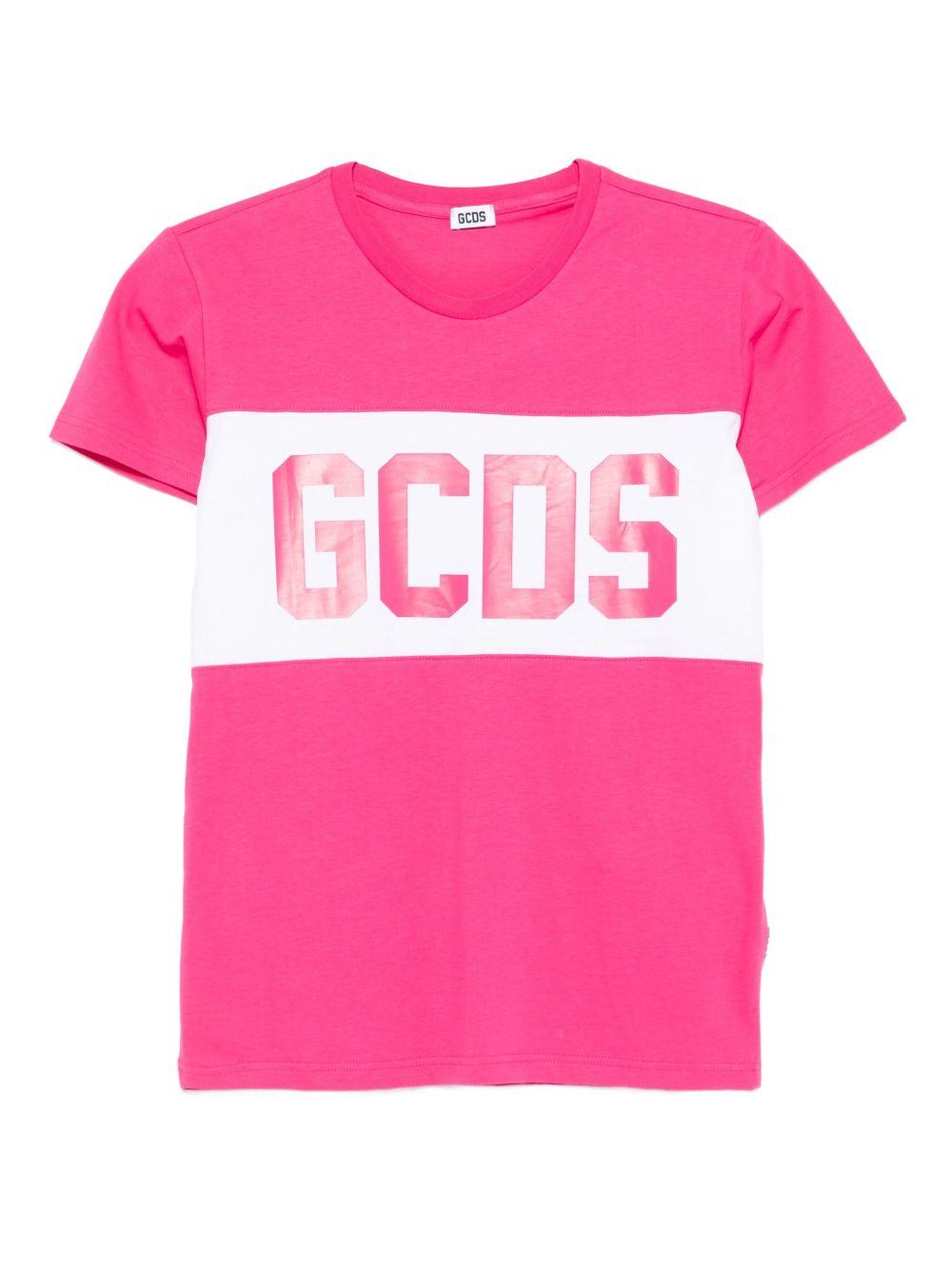T-shirt fucsia per bambina B2JU2329JF1 59 Gcds Kids 