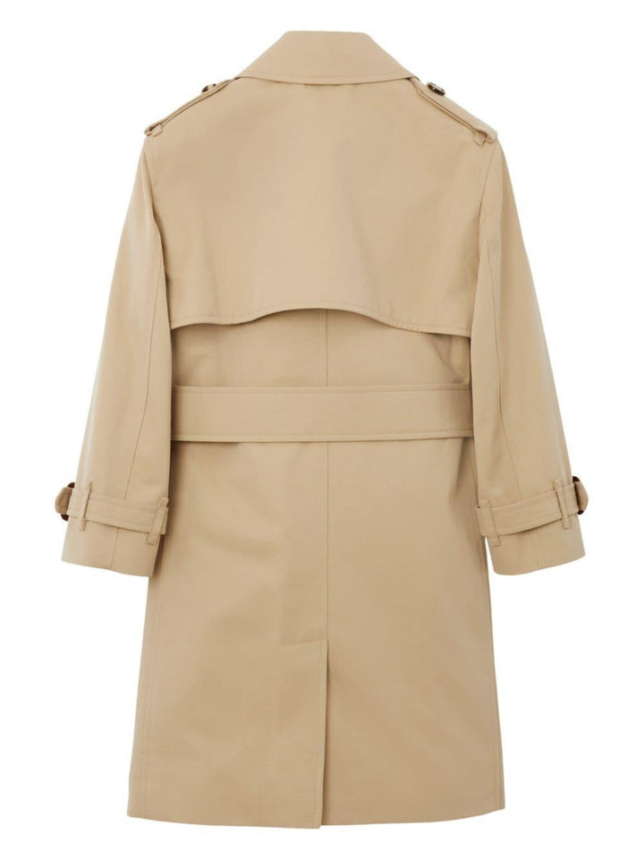Trench per bambina in cotone miele 8069449 A1366 Burberry Kids 