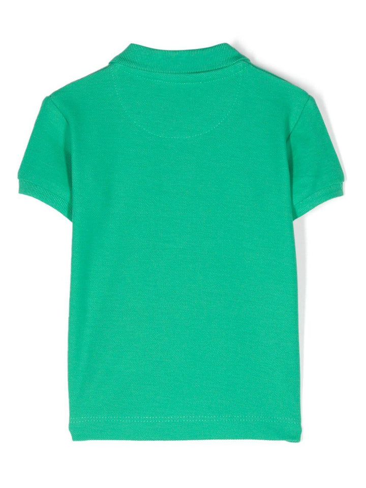 Grass green polo for baby