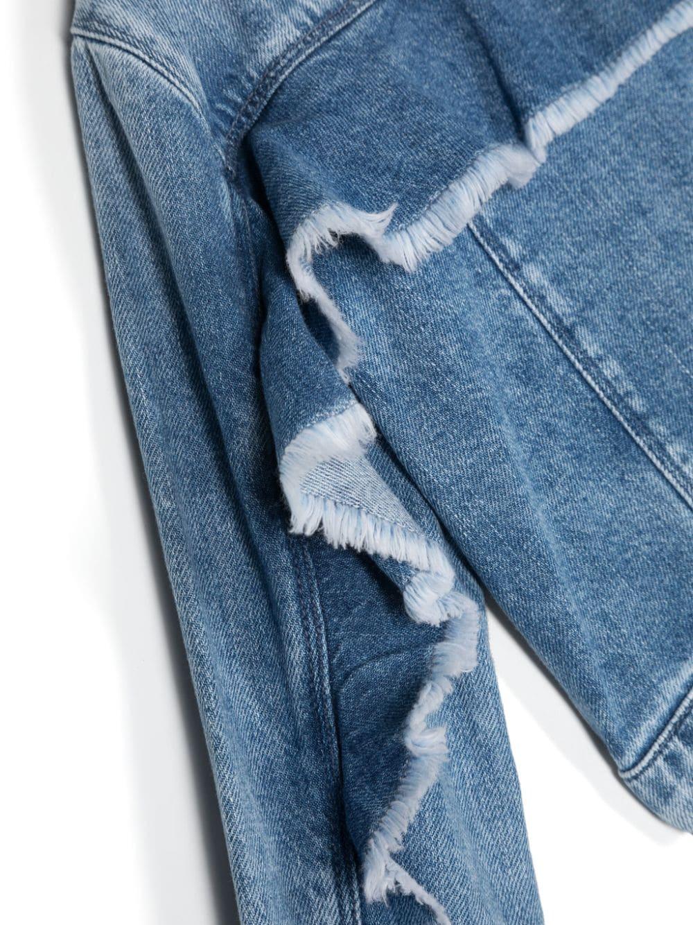 Giacca blu per bambina in denim