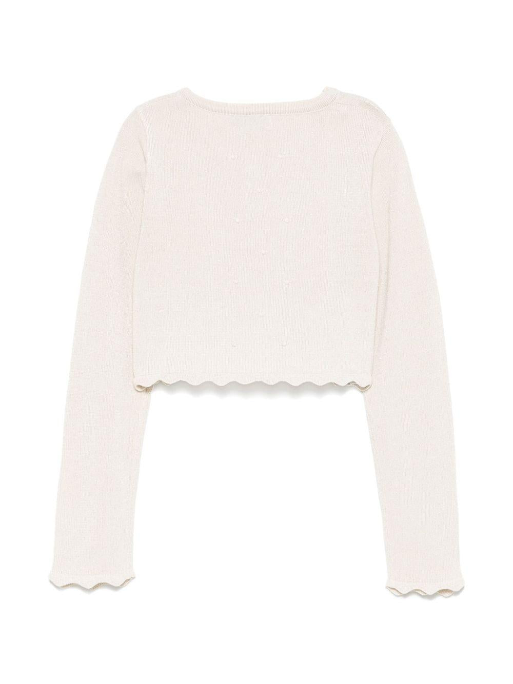 Cardigan ecru per bambina