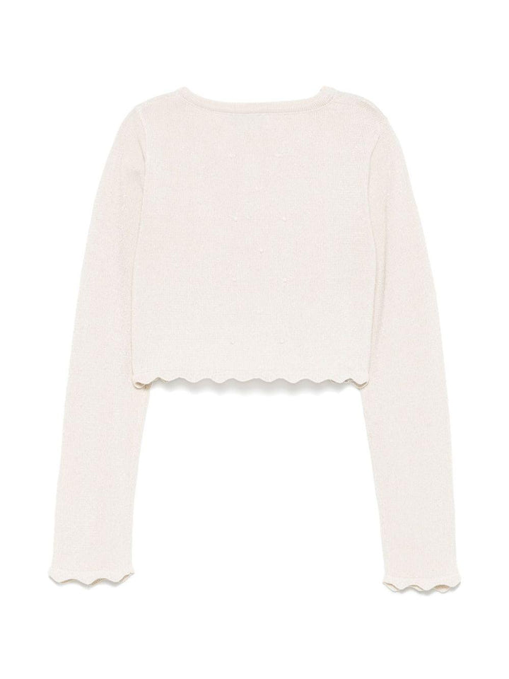 Cardigan ecru per bambina