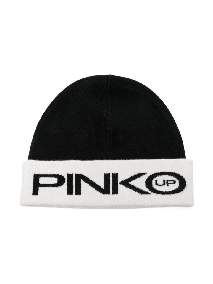 Cappello nero/bianco per bambina