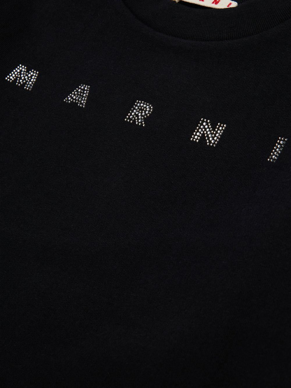 Felpa nera per bambina M02016M00SH 0M900 Marni Kids 