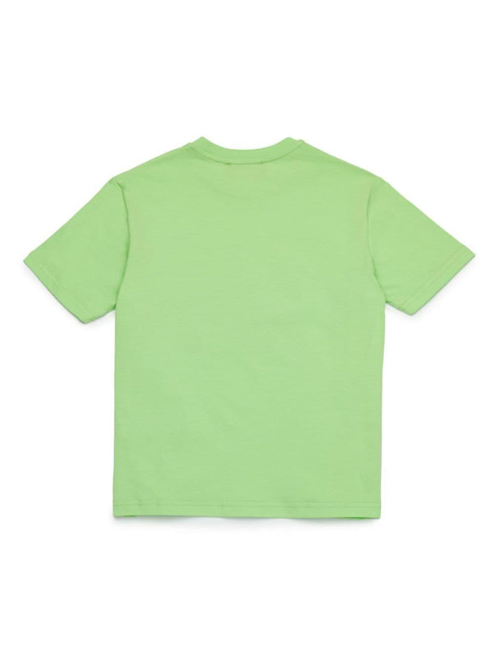 Apple green t-shirt for boys with logo