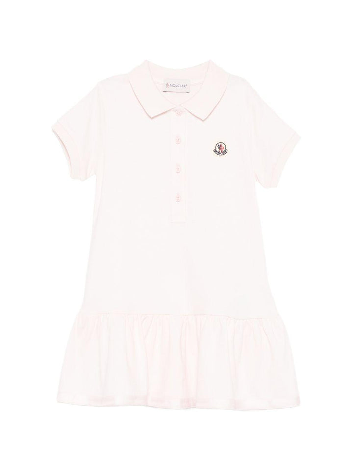 Abito rosa chiaro per bambina 9548I000148496F 503 Moncler Kids 