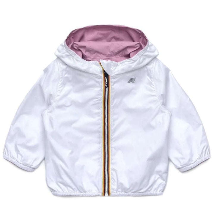 Giubbotto rosa/bianco per neonata K2123IW C56 K-Way Kids 