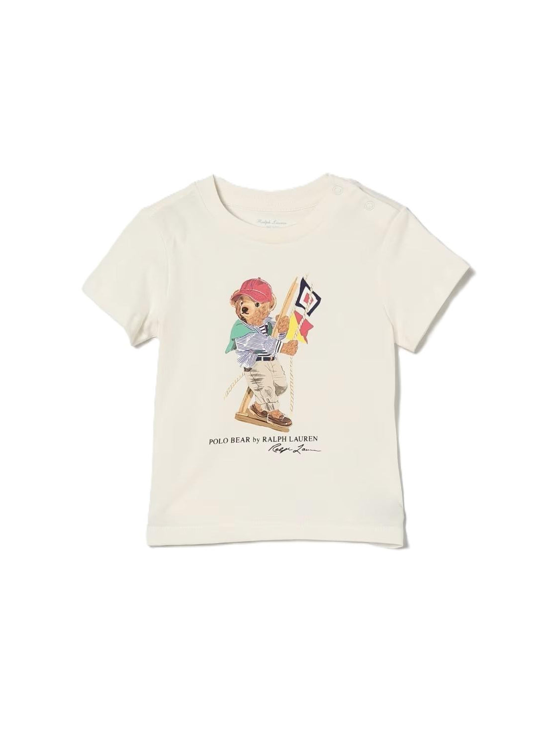 T-shirt bianco per bambino 320A12428 002 Ralph Lauren Kids 