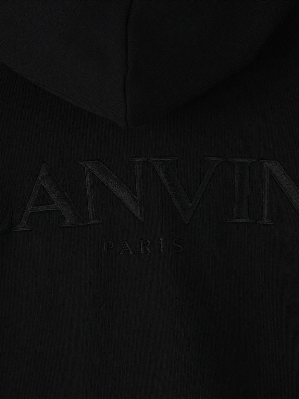 Felpa nera per bambino N30298 09B Lanvin Enfant 