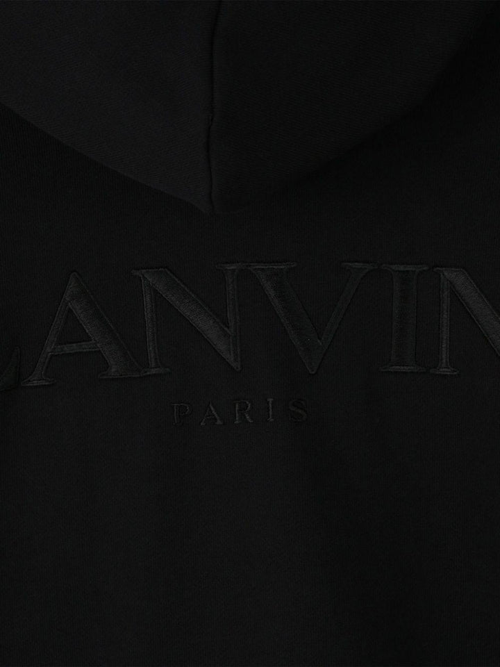 Felpa nera per bambino N30298 09B Lanvin Enfant 