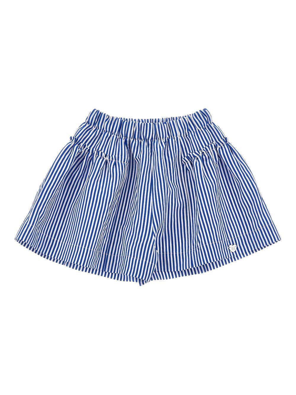 Bermuda a righe blu per neonata 11G4087315 9956 Monnalisa Kids 