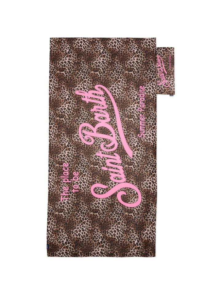 Asciugamano marrone/rosa AID0001 00653L MC2 Saint Barth Kids 