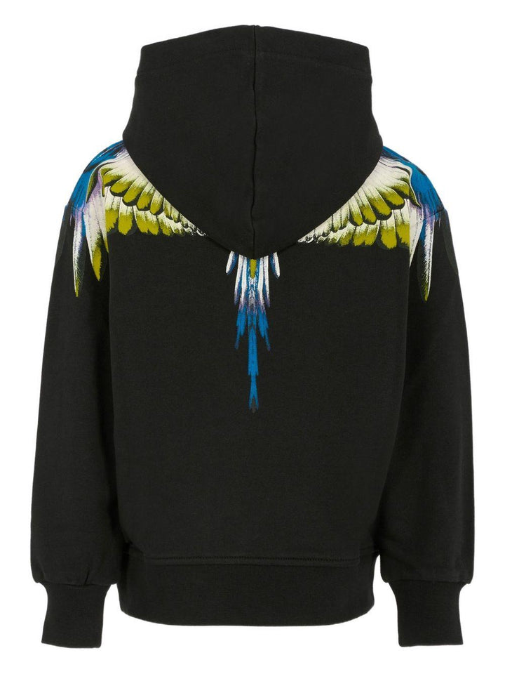 Felpa nera per bambino F5CMJBHS061 110 Marcelo Burlon Kids 