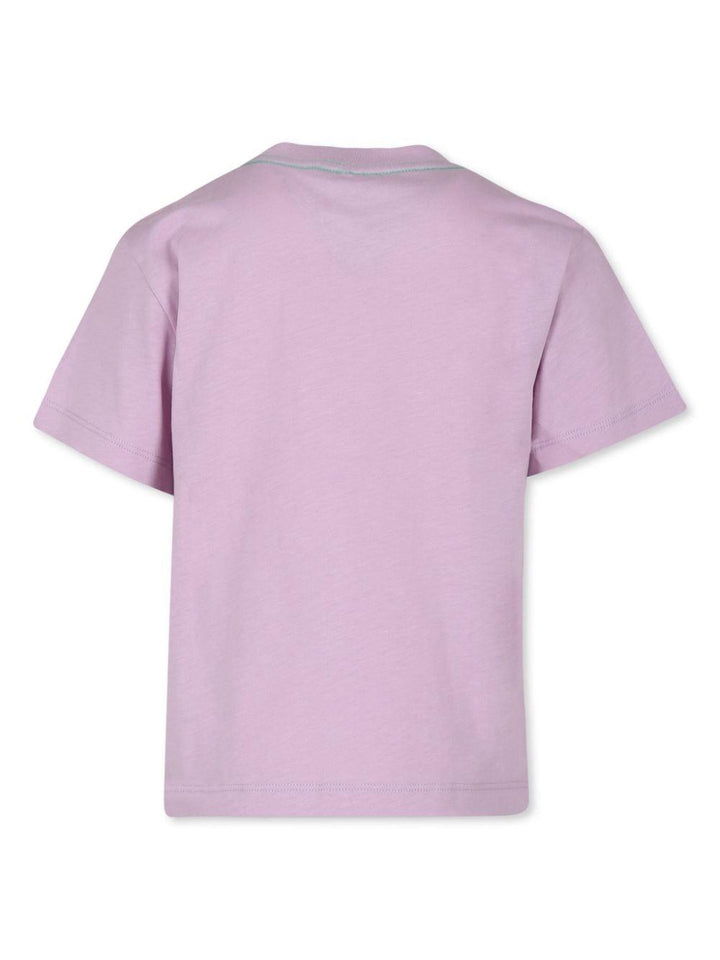 Lila cotton t-shirt for girls