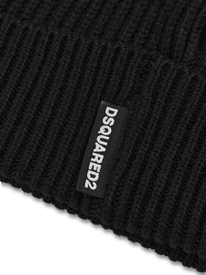 Black hat for children with logo