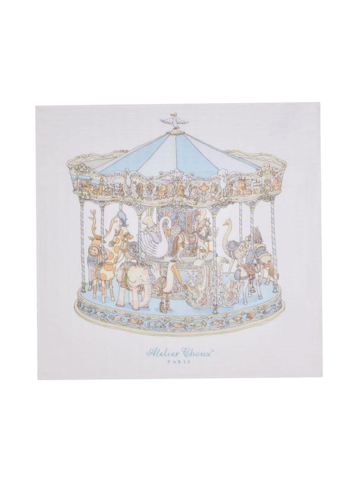 Coperta bianca per neonato CACQCARB BU Atelier Choux 