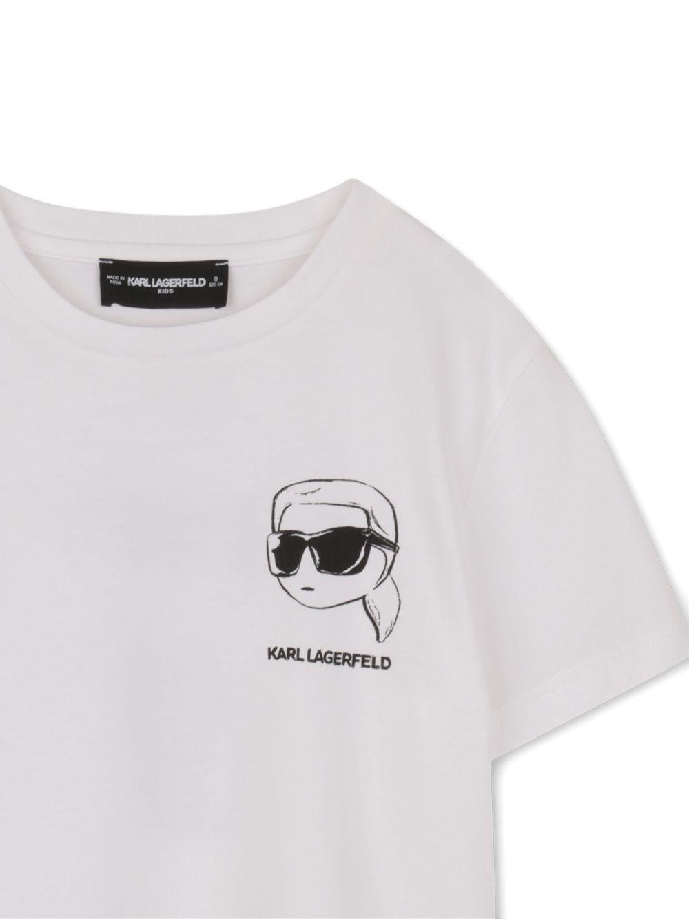 T-shirt bianco per bambino Z31103 10P Karl Lagerfeld Kids 