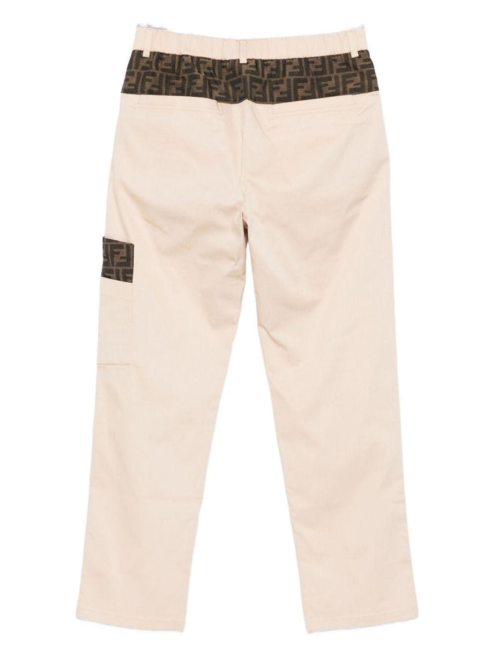 Pantalone beige per bambino JMF545AS5Y F1P2N Fendi Kids 