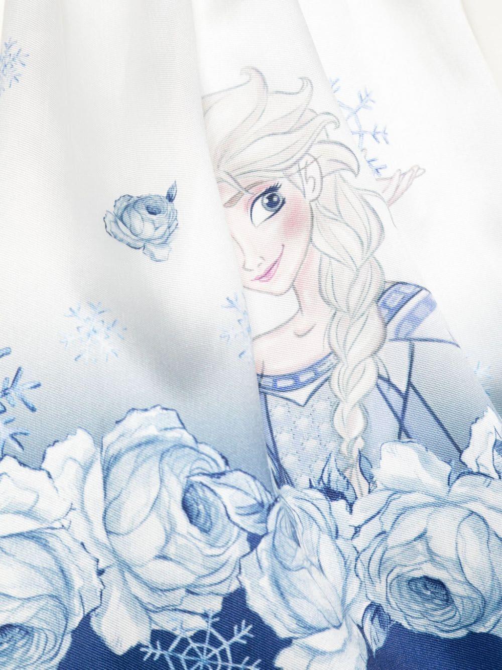Abito bianco/blu per bambina