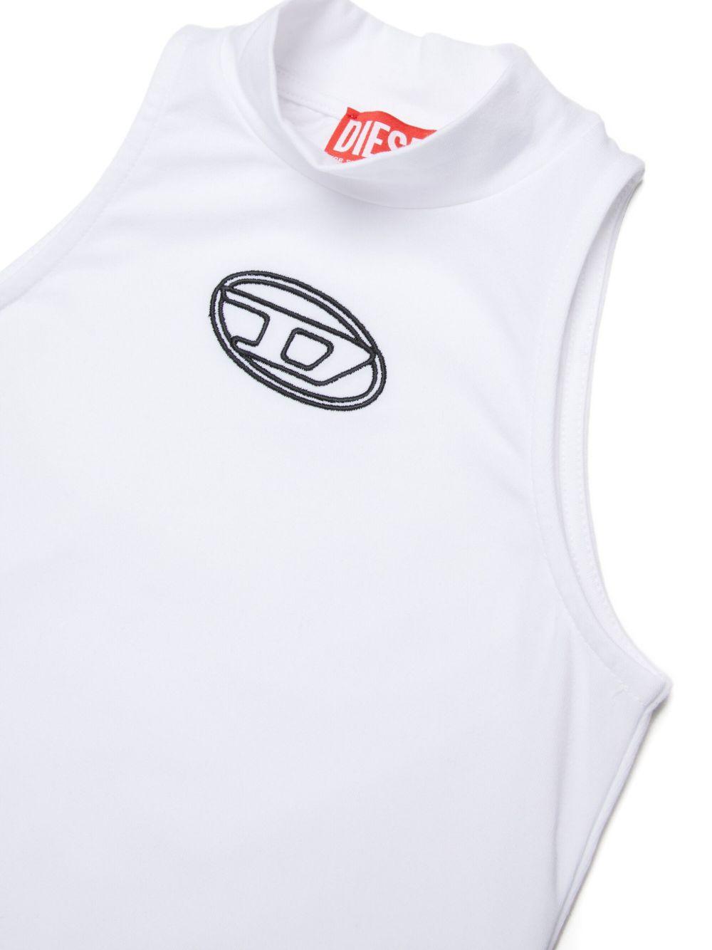 Body bianco per bambina J02577KYA0L K100 Diesel Kids 