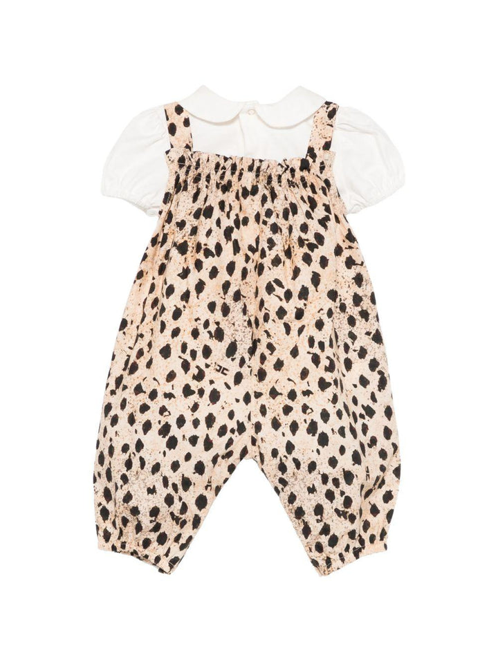 Completo salopette/t-shirt per neonata ENCD1180CAE07 D640 Elisabetta Franchi Kids 