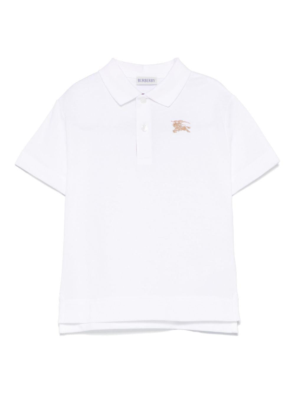 Polo bianca per bambino 8105073 A1464 Burberry Kids 