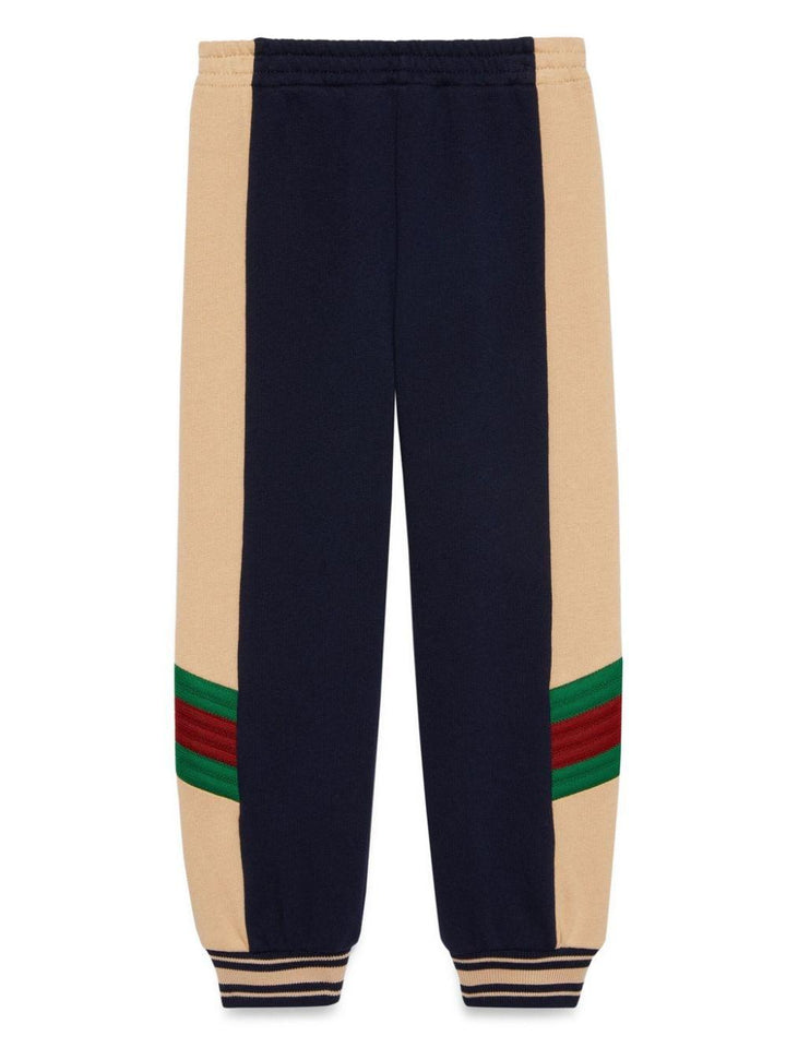 Blue and pink sports trousers for children