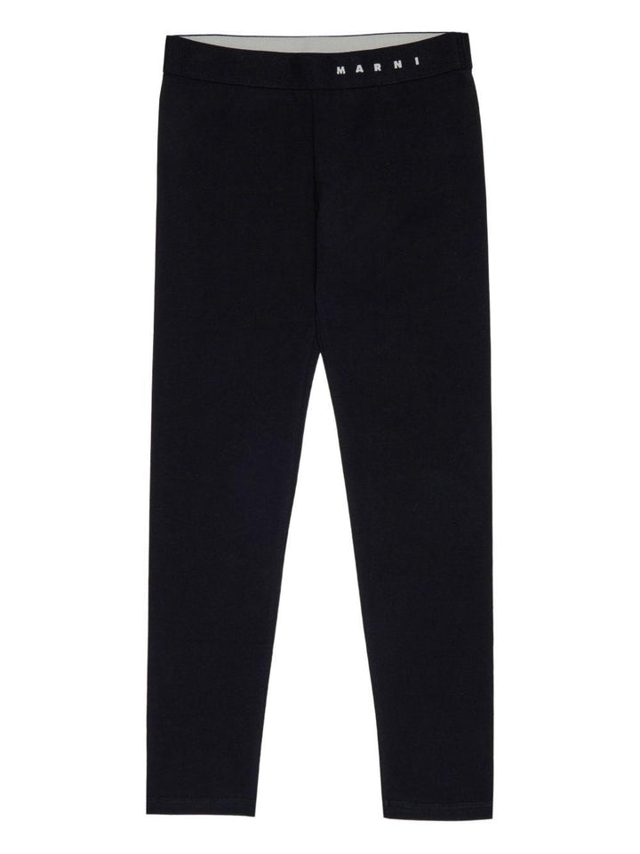 Pantalone nero per bambina M01545M00VB 0M900 Marni Kids 