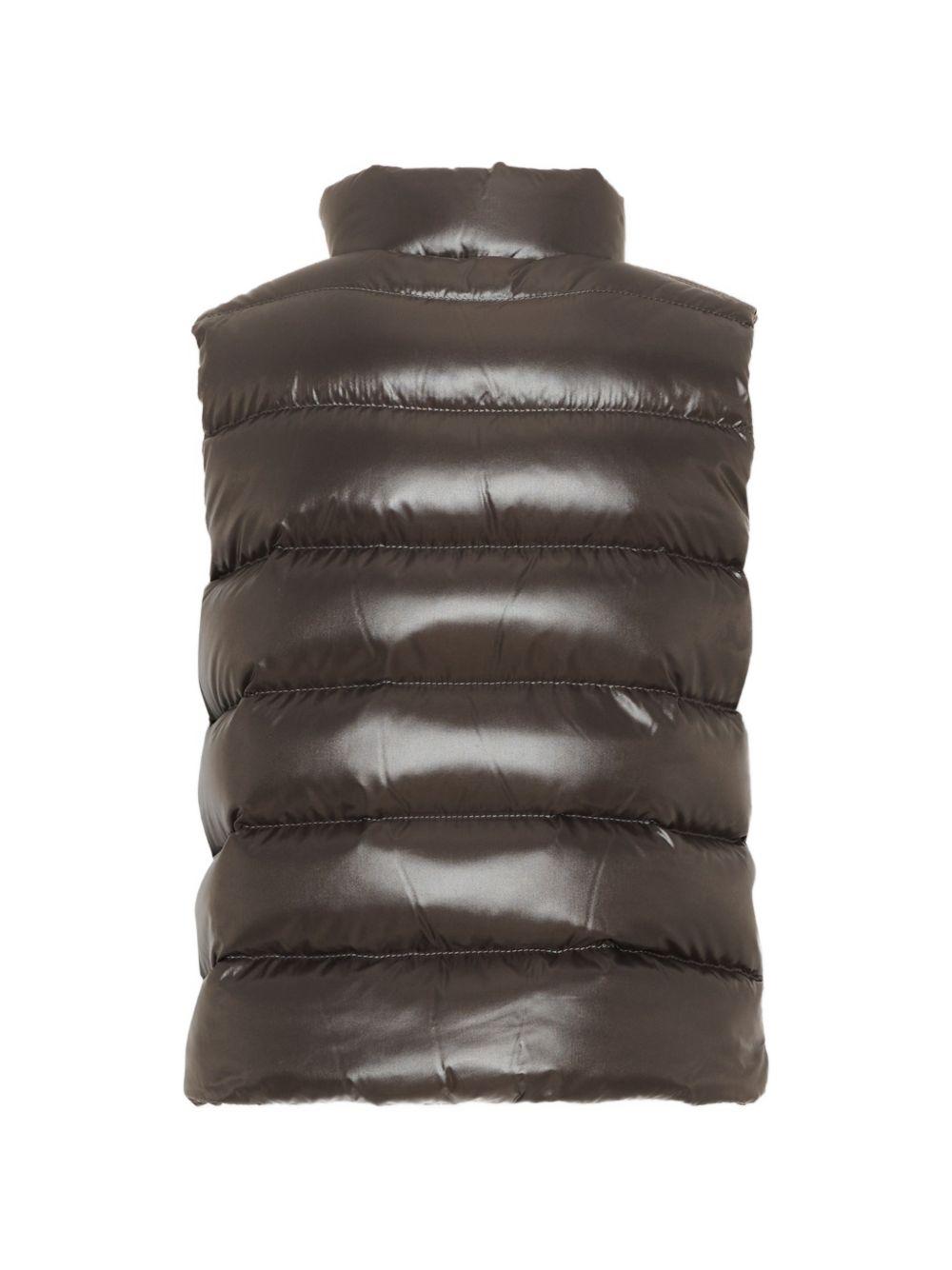 Gilet grigio lucido per bambino 9541A1262068950 918 Moncler Kids 