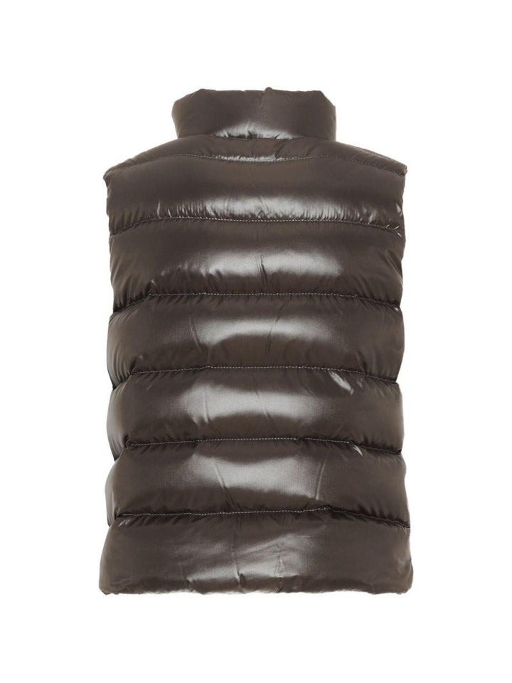 Gilet grigio lucido per bambino 9541A1262068950 918 Moncler Kids 