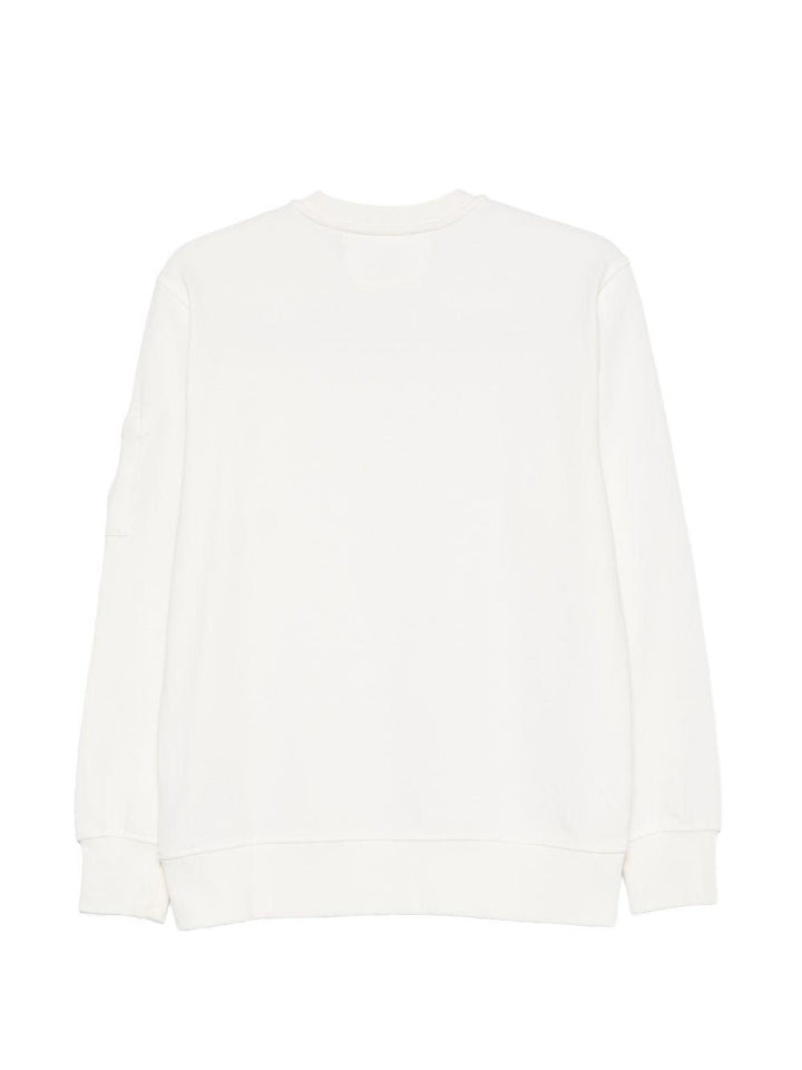 Felpa bianca per bambino CNF00XLCA69 10135 C.P Company Kids 