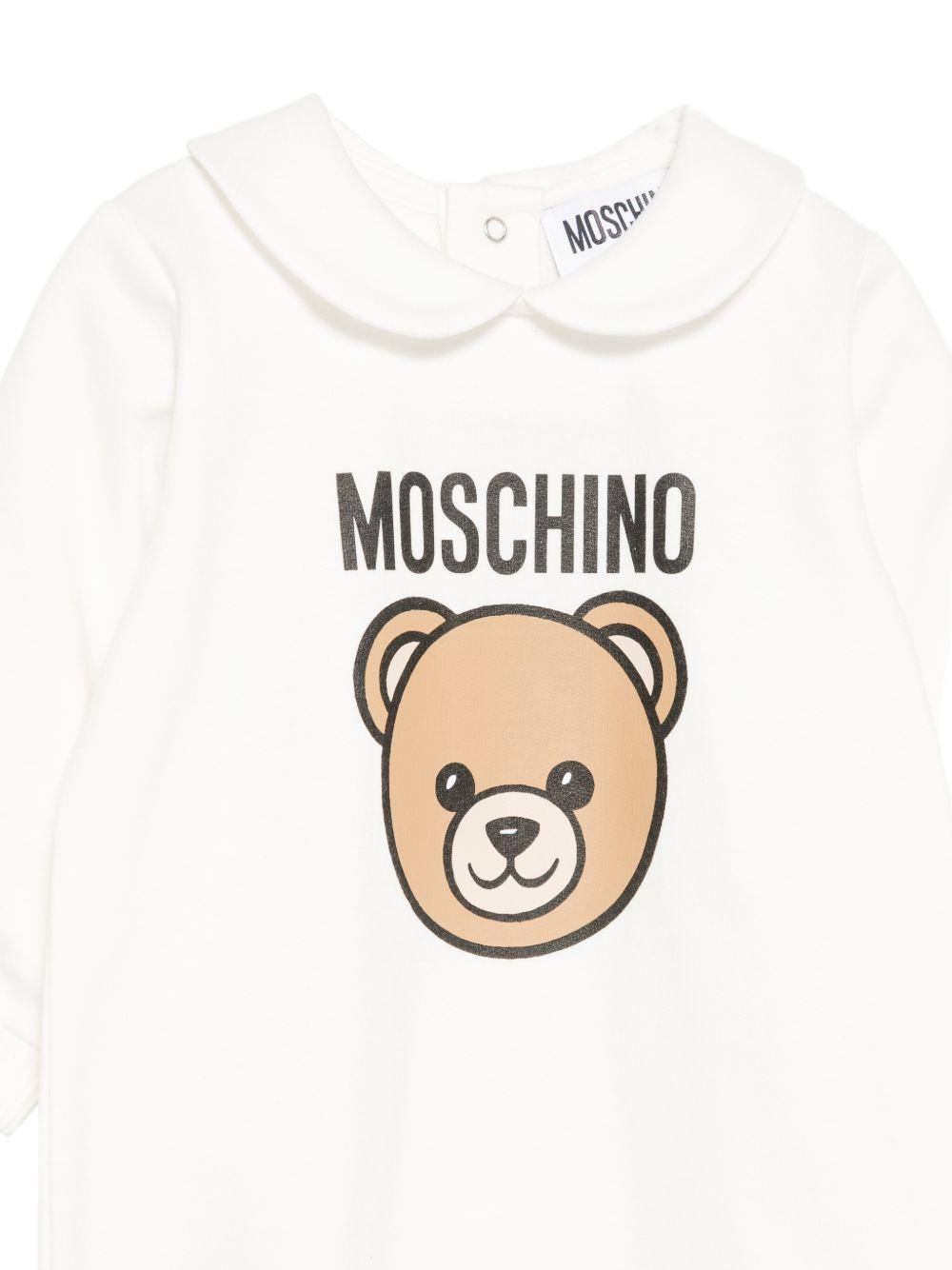 Tutina bianca per neonato MUY09OLCA40 10063 Moschino Kids 