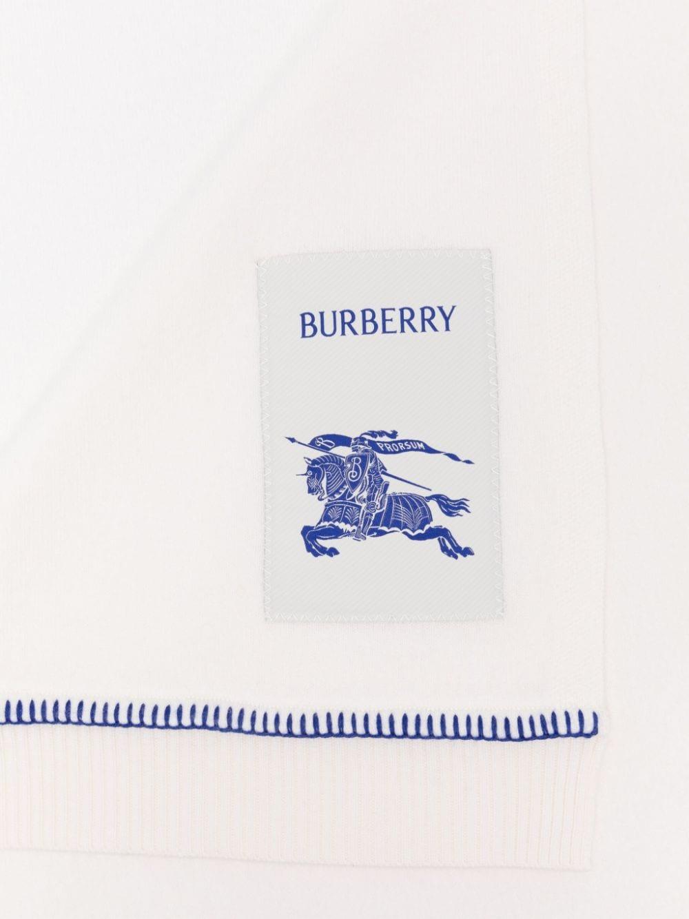 Coperta bianca per neonato 8089362 A1452 Burberry Kids 