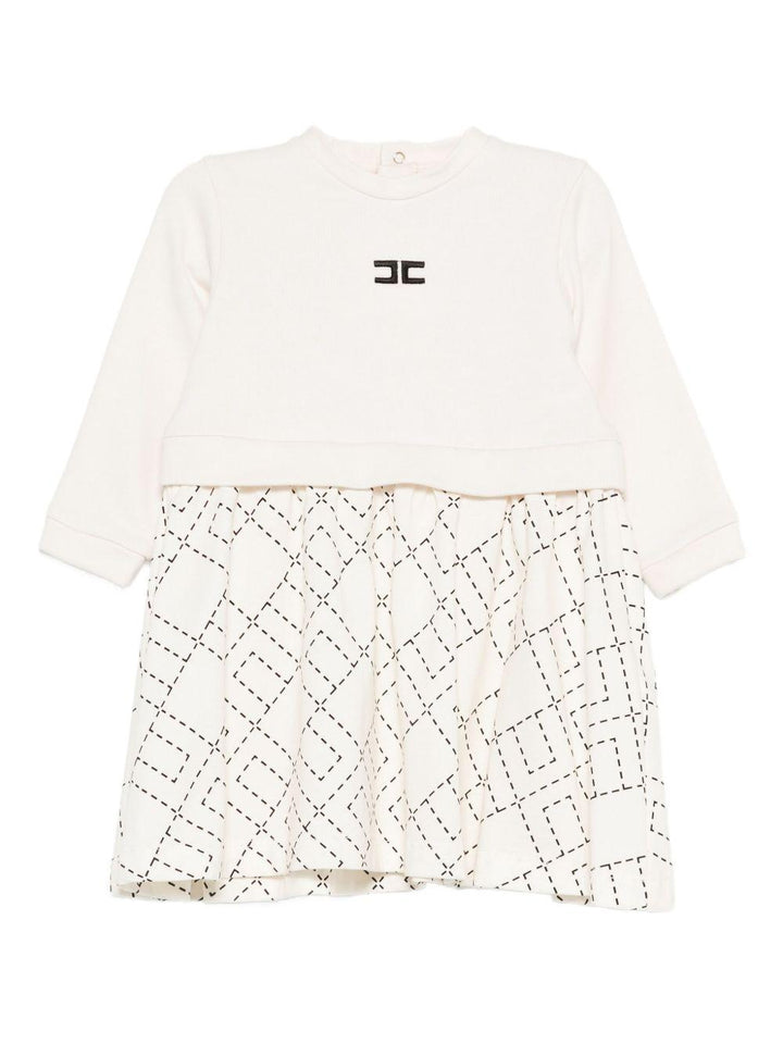 Abito bianco per neonata ENAB0660FF002 D587 Elisabetta Franchi Kids 