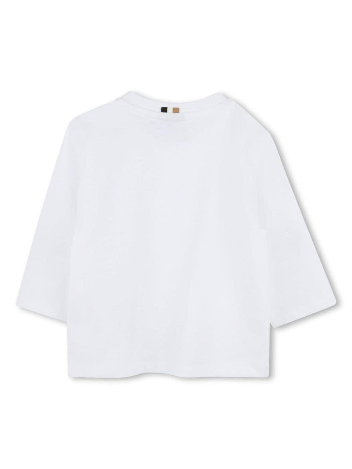 T-shirt bianco/blu per neonato