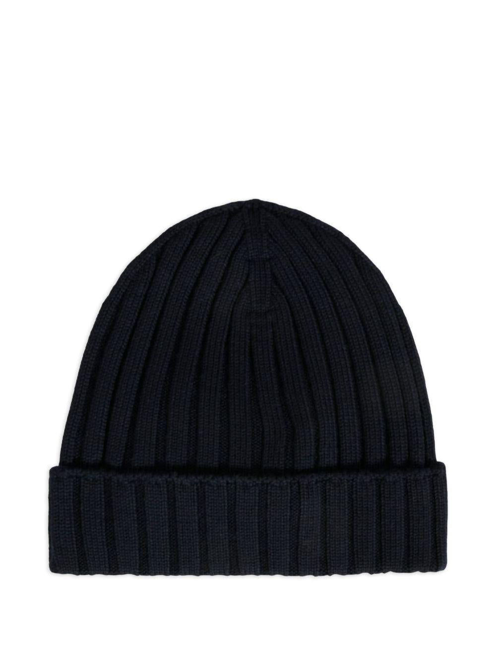Cappello blu per neonato 9513B00006M1131 742 Moncler Kids 