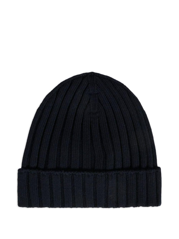 Cappello blu per neonato 9513B00006M1131 742 Moncler Kids 