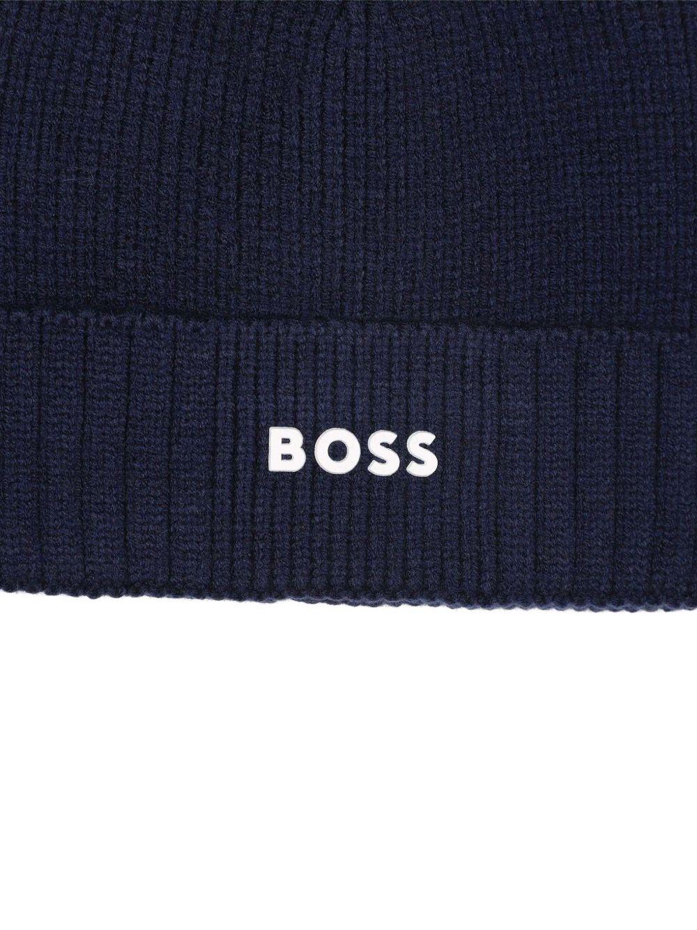 Cappello blu per bambino J52616 849 Boss Kids 