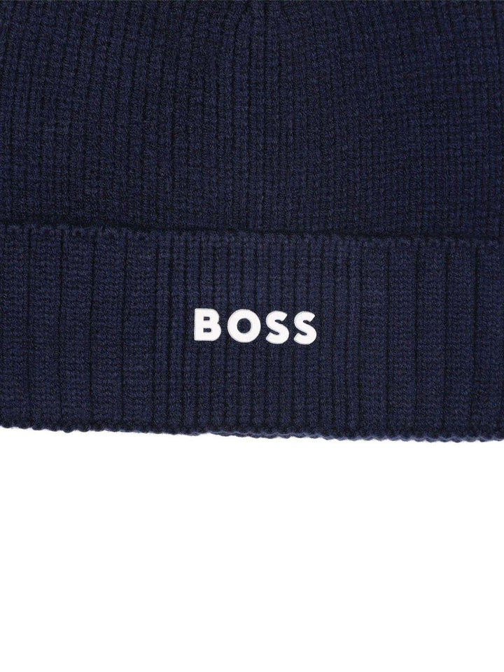 Cappello blu per bambino J52616 849 Boss Kids 