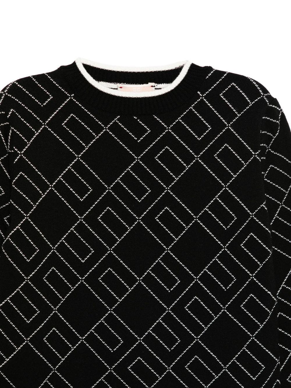 Abito nero per neonata EGAB217CFL229 D748 Elisabetta Franchi Kids 