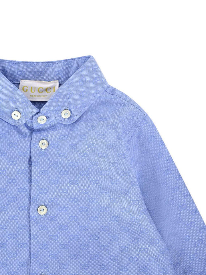 Camicia azzurra per neonato