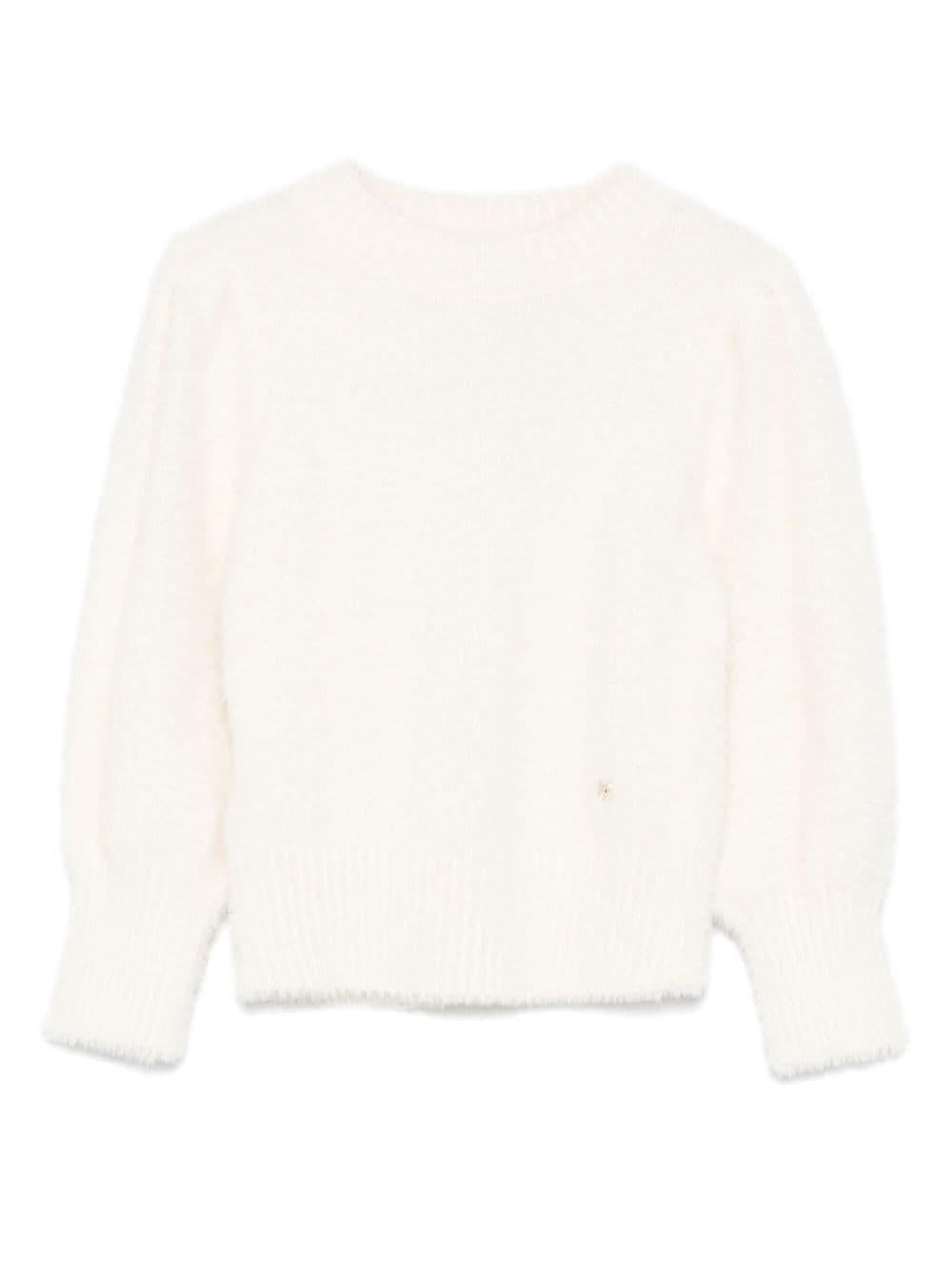 Maglione bianco per bambina