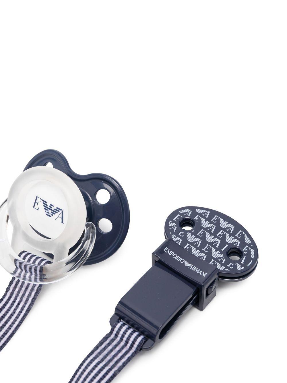 Ciuccio blu navy per neonato 409174CC919 00535 Emporio Armani Kids 