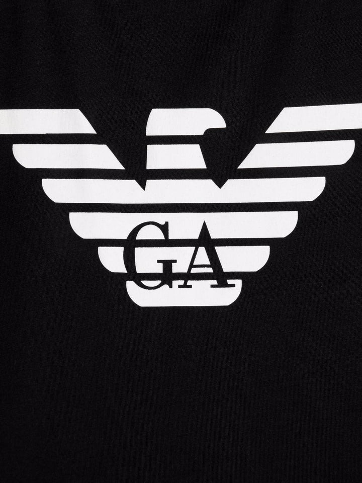 T-shirt per bambino in cotone nera
