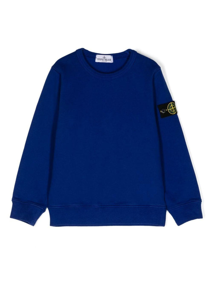 Felpa per bambino in cotone bluette