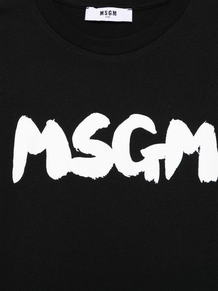 T-shirt nera per bambino