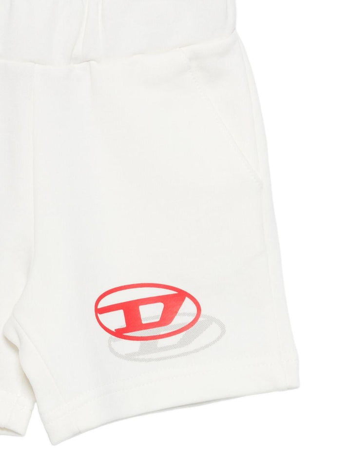 Bermuda bianca per bambino K00742KYAVF K141 Diesel Kids 
