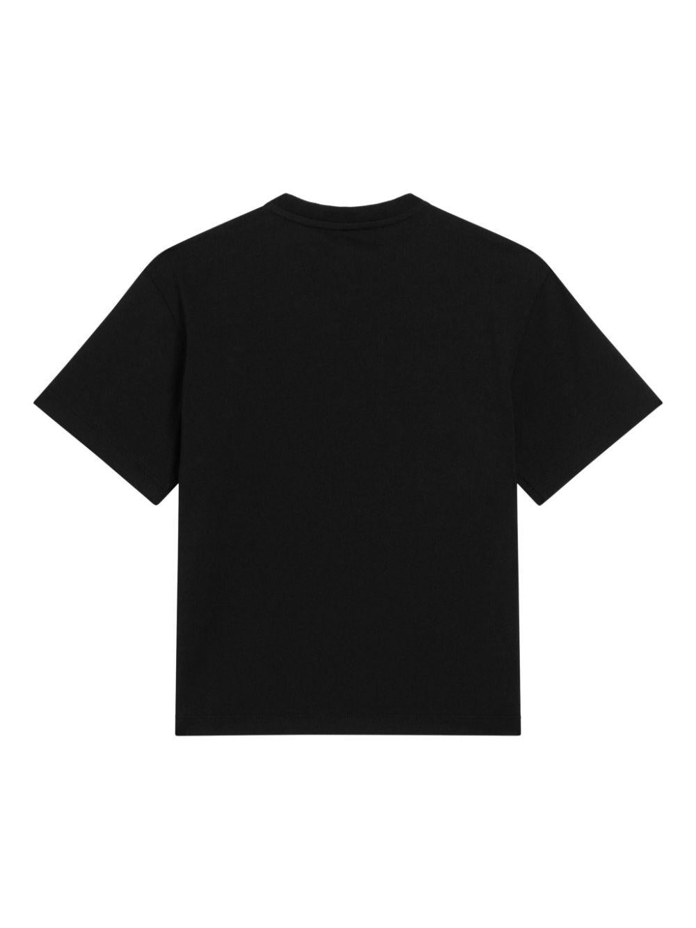 T-shirt nera per bambino L4JTHVG7O5R N0000 Dolce & Gabbana Kids 
