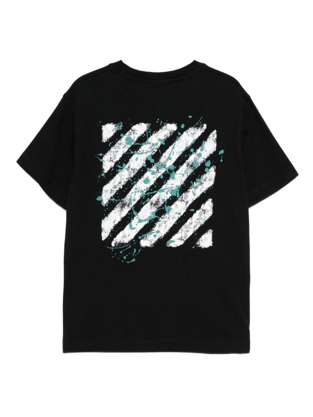 T-shirt nero per bambino OBAA002F25JER00A 1059 Off White Kids 